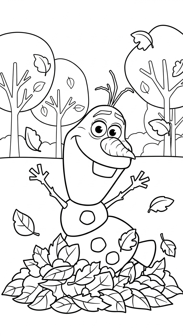 coloriage Olaf updated pour enfant de 10 ans