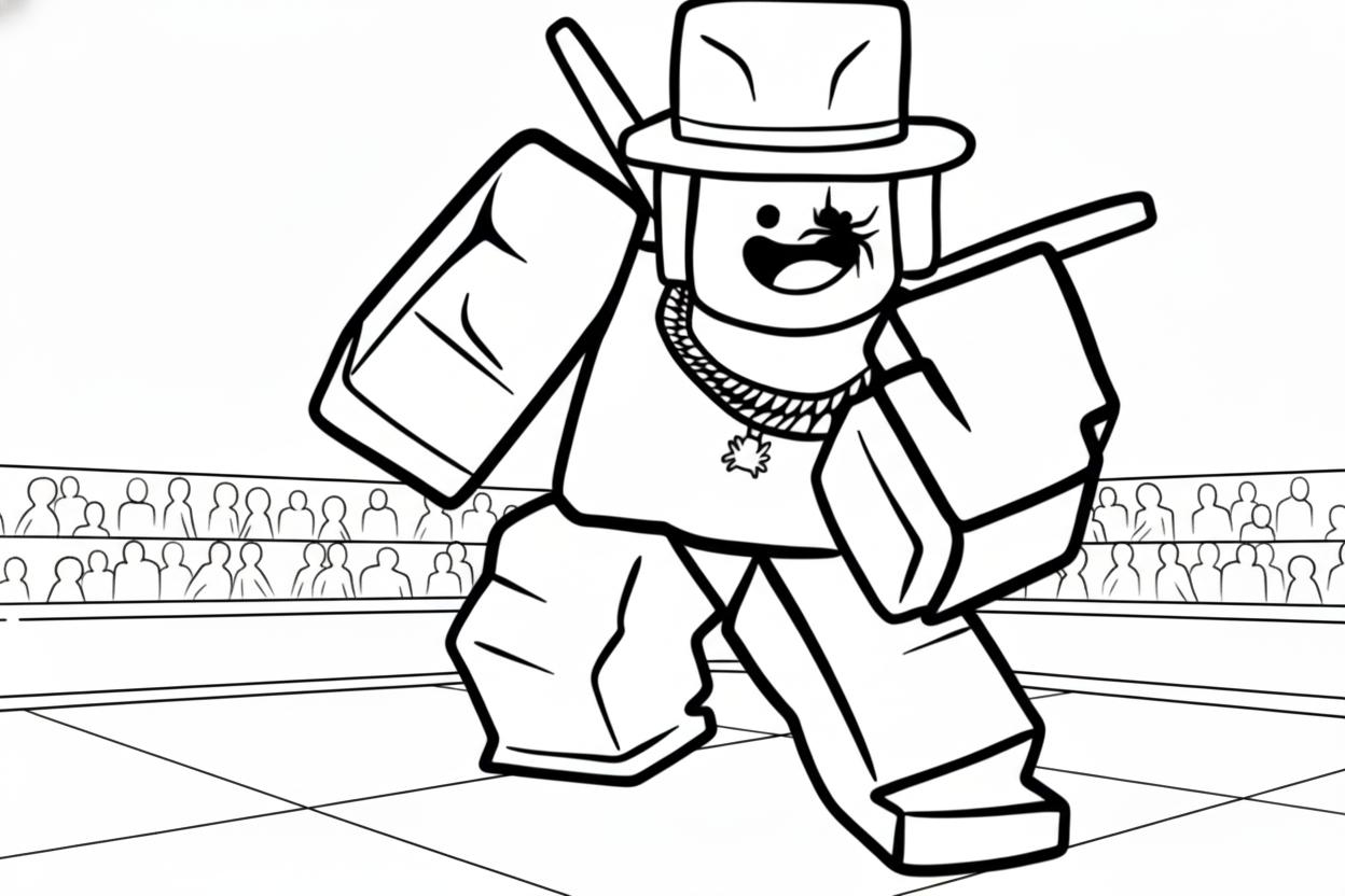 coloriage Sammy Roblox a telecharger