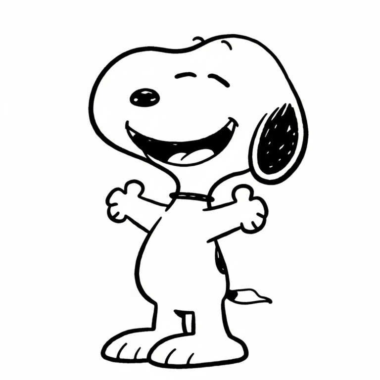 Coloriage Snoopy