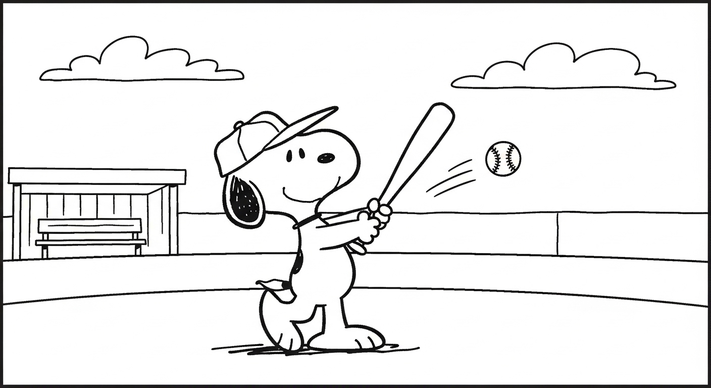coloriage Snoopy updated a colorier en ligne