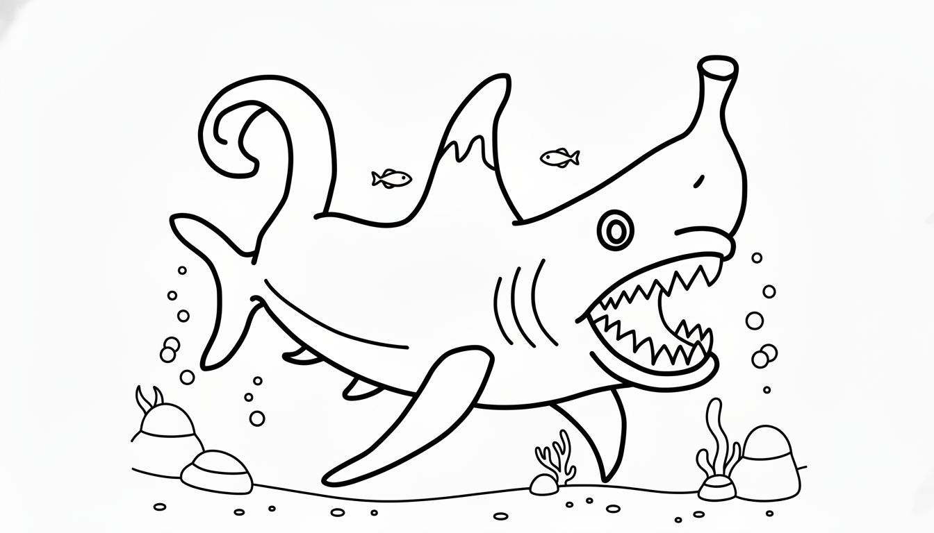 coloriage Squalanana pour enfants à imprimer