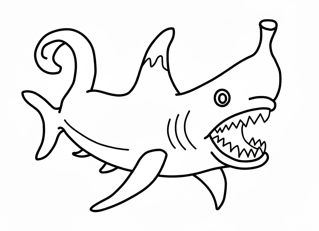 coloriage Squalanana a imprimer gratuit