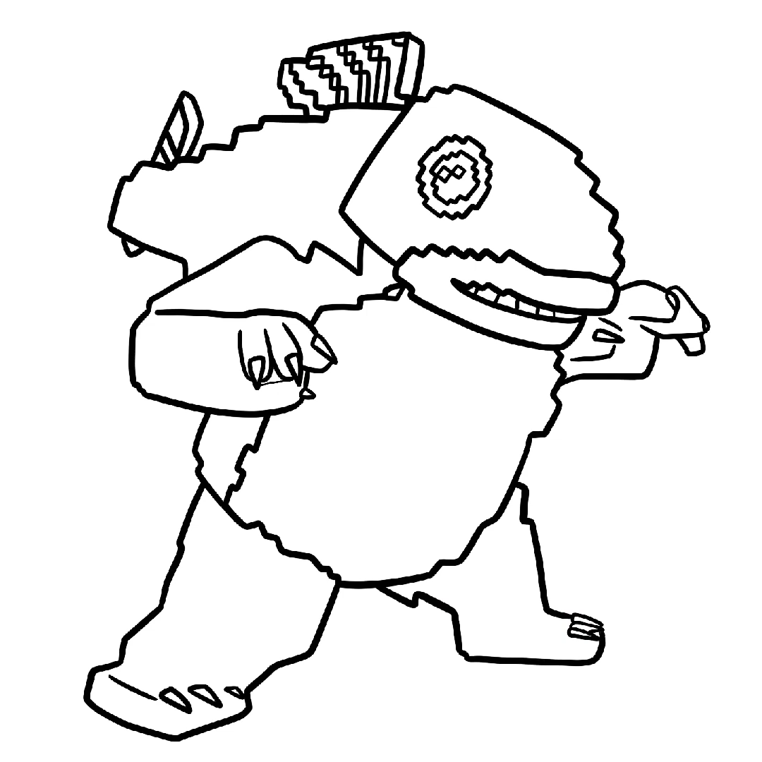 coloriage Trippi Troppi Troppa Trippa pour enfant de 4 ans