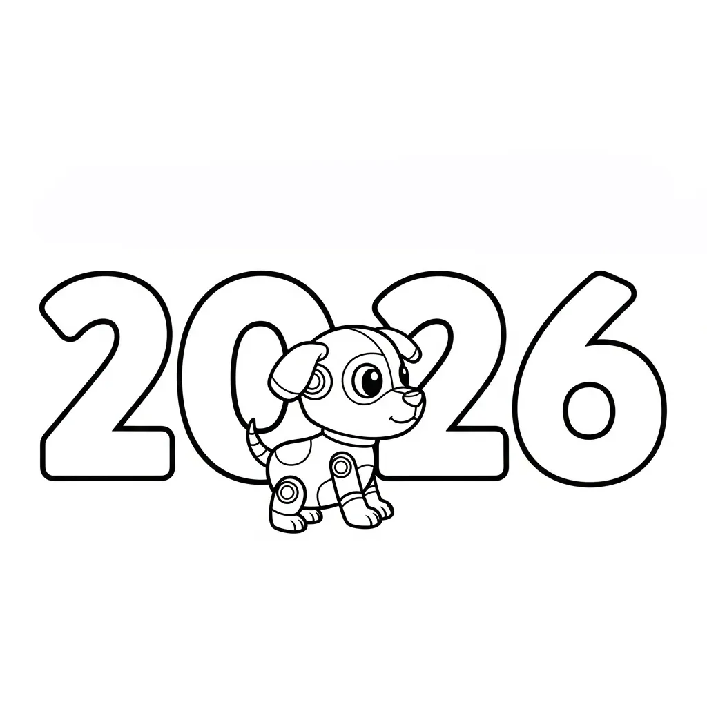 coloriage 2026 pour enfant gratuit