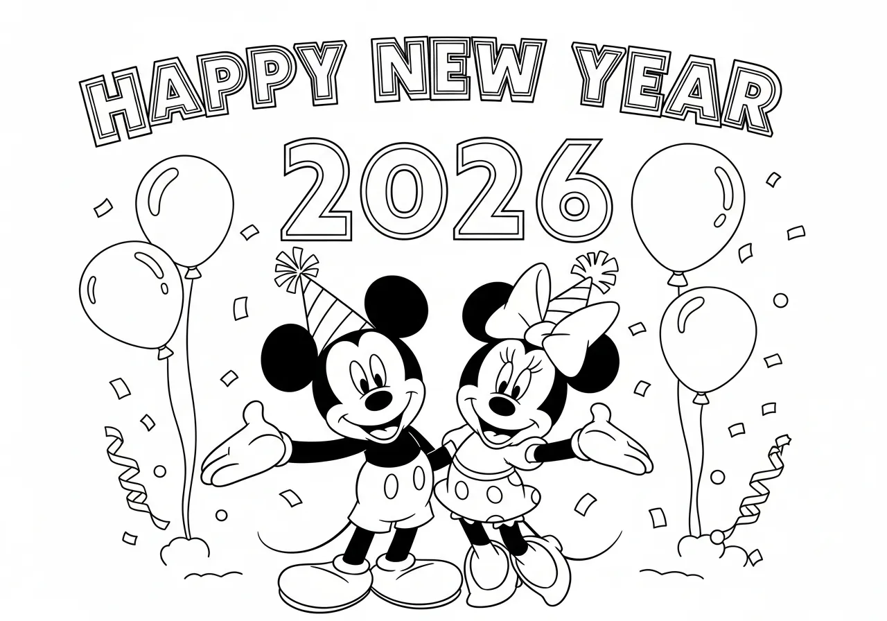 coloriage 2026 gratuit