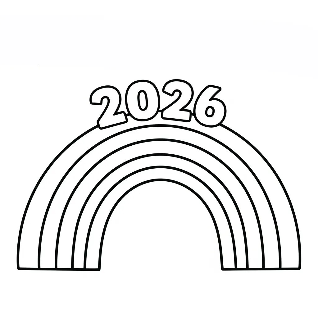 coloriage 2026 pour enfant 2