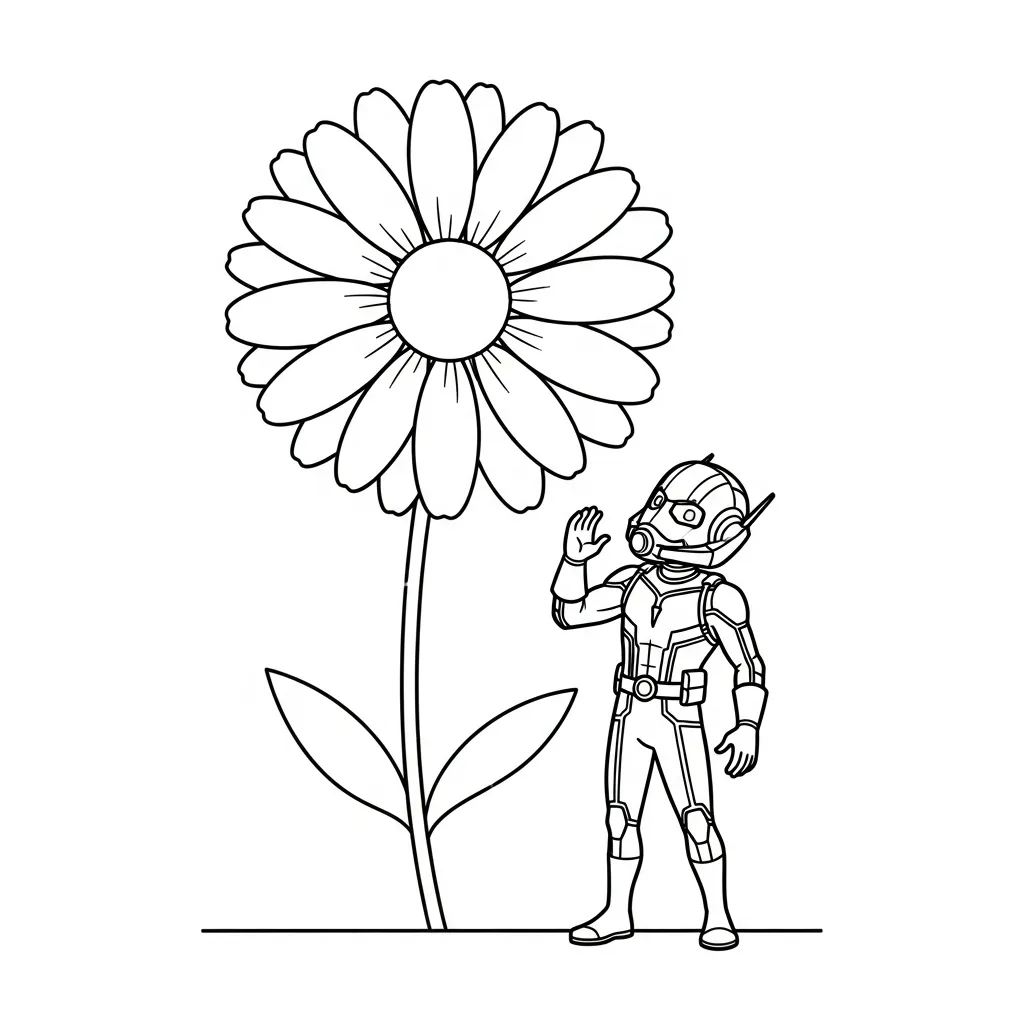 coloriage Ant Man pour enfant de 5 ans