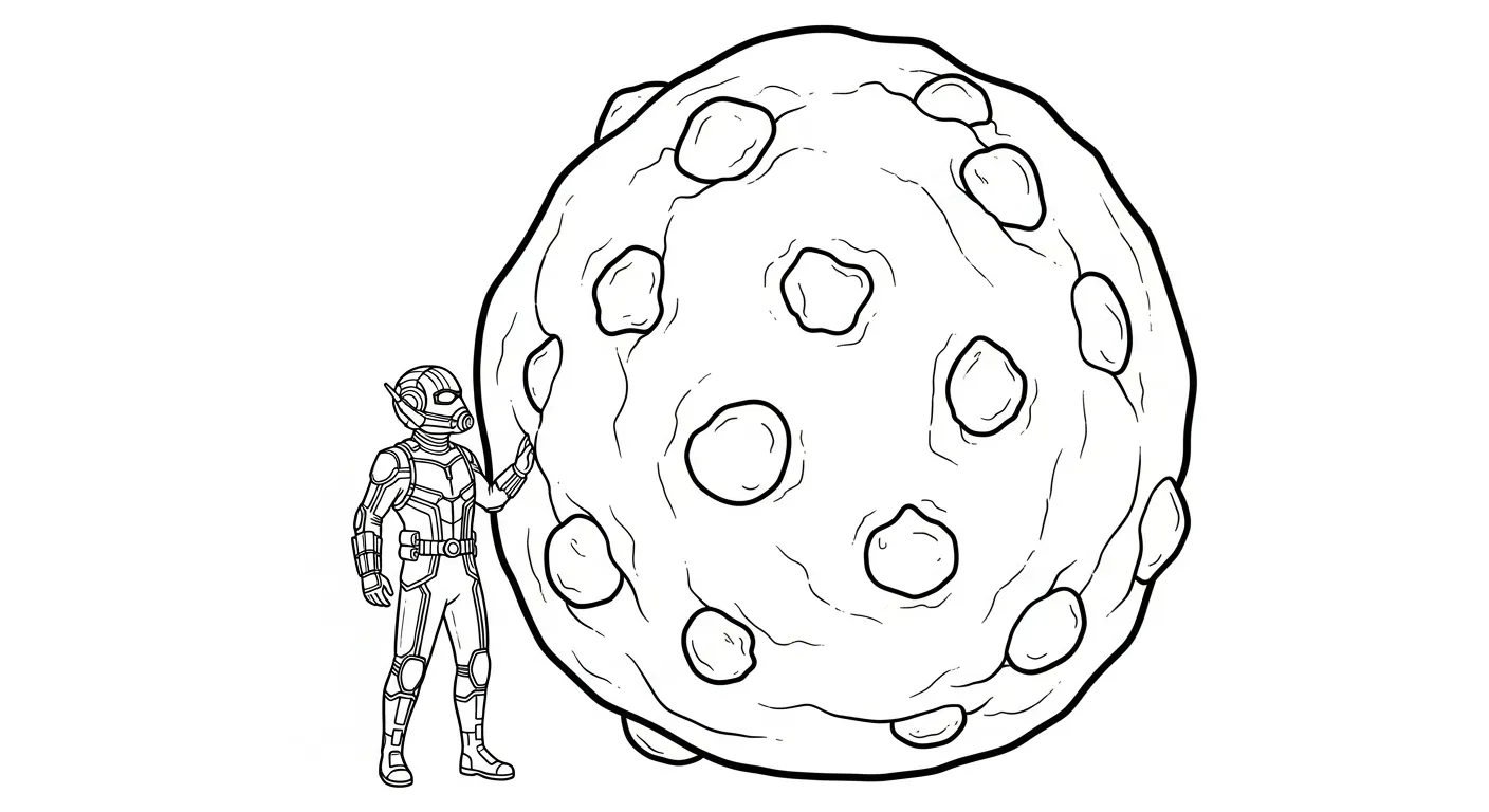 coloriage Ant Man pour enfant a imprimer gratuit