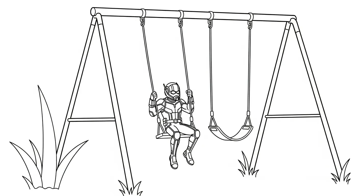 coloriage Ant Man à imprimer pour enfant de 2 ans