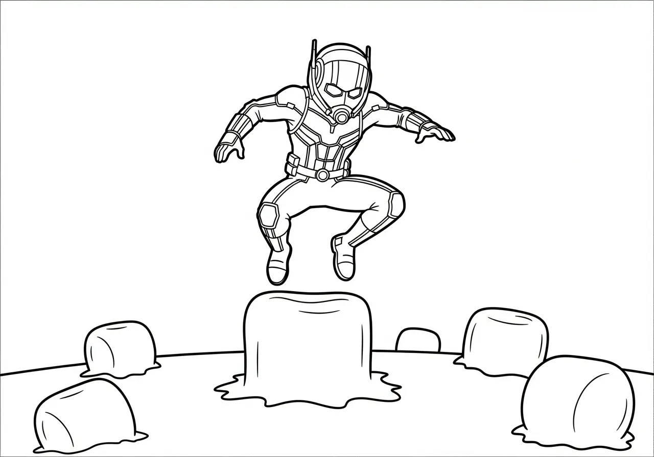coloriage Ant Man à imprimer gratuitement