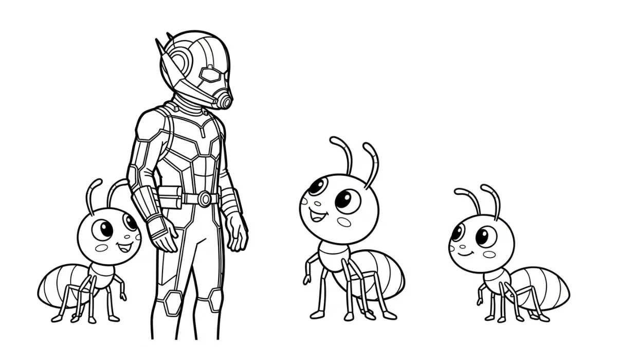 Coloriage Ant-Man a imprimer