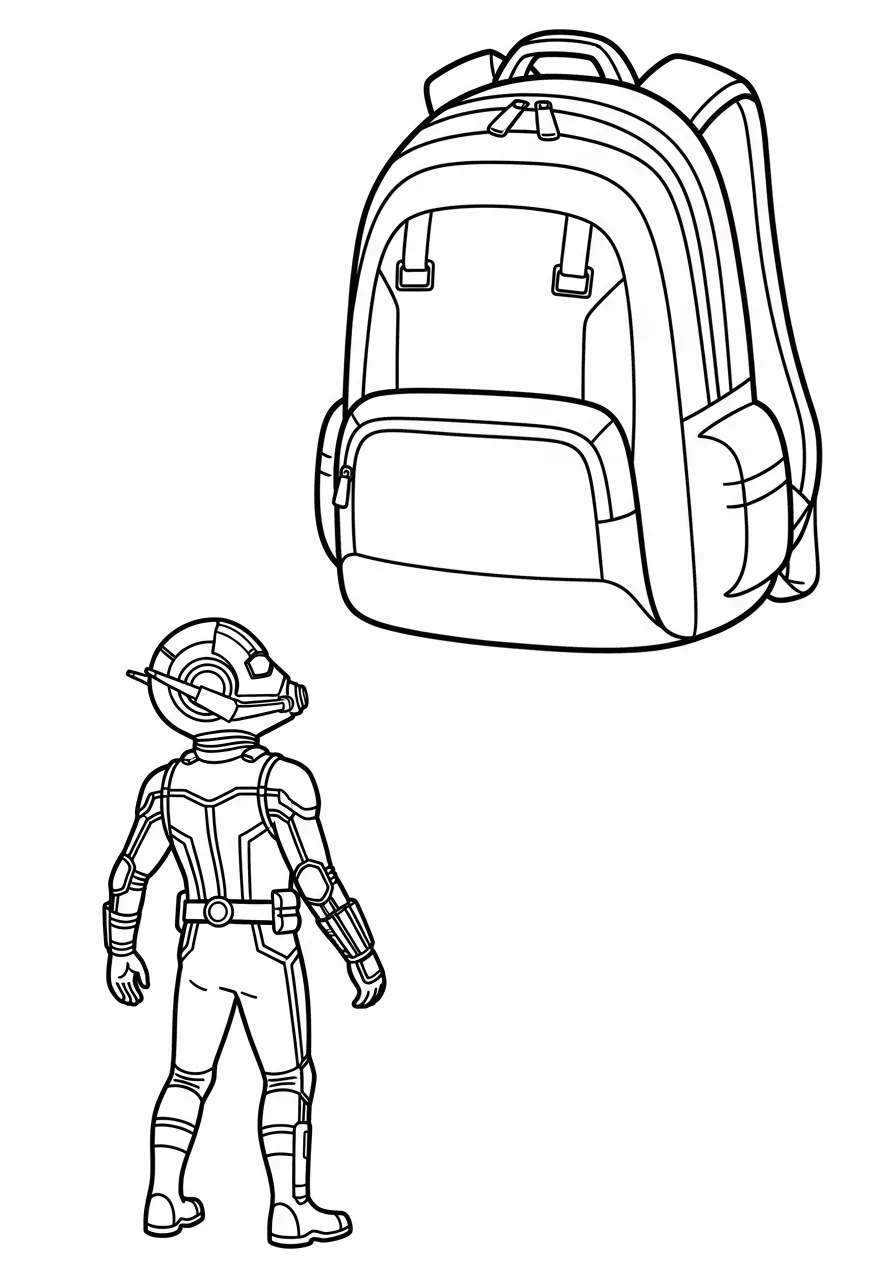 coloriage Ant Man pour enfants à imprimer 1