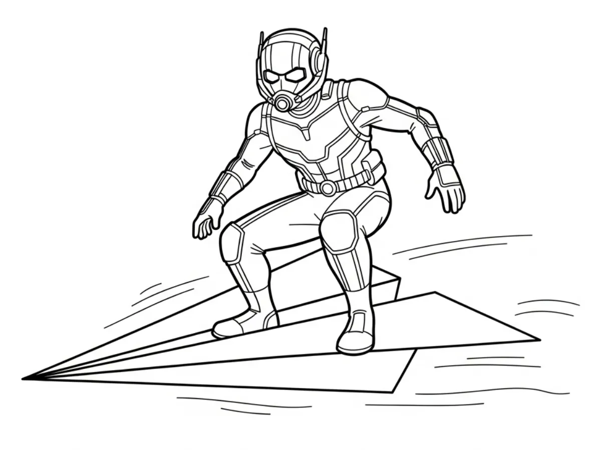 Coloriage Ant-Man pour enfants a imprimer