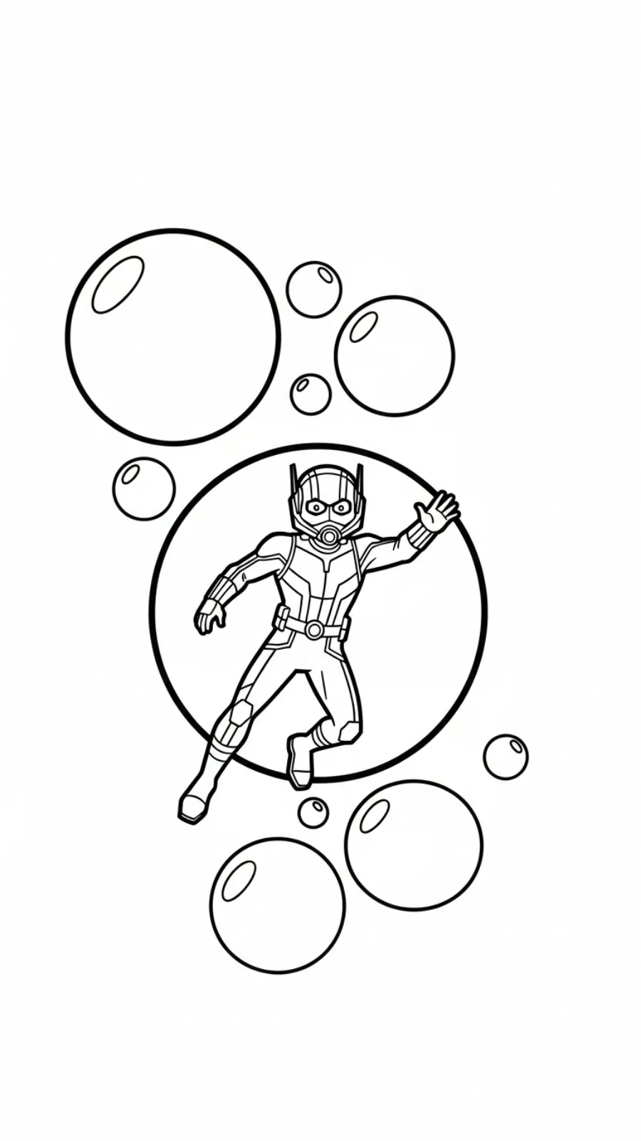 coloriage Ant Man pour primaire
