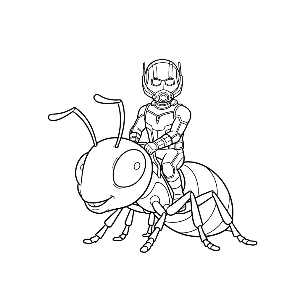coloriage Ant Man en ligne pour enfant