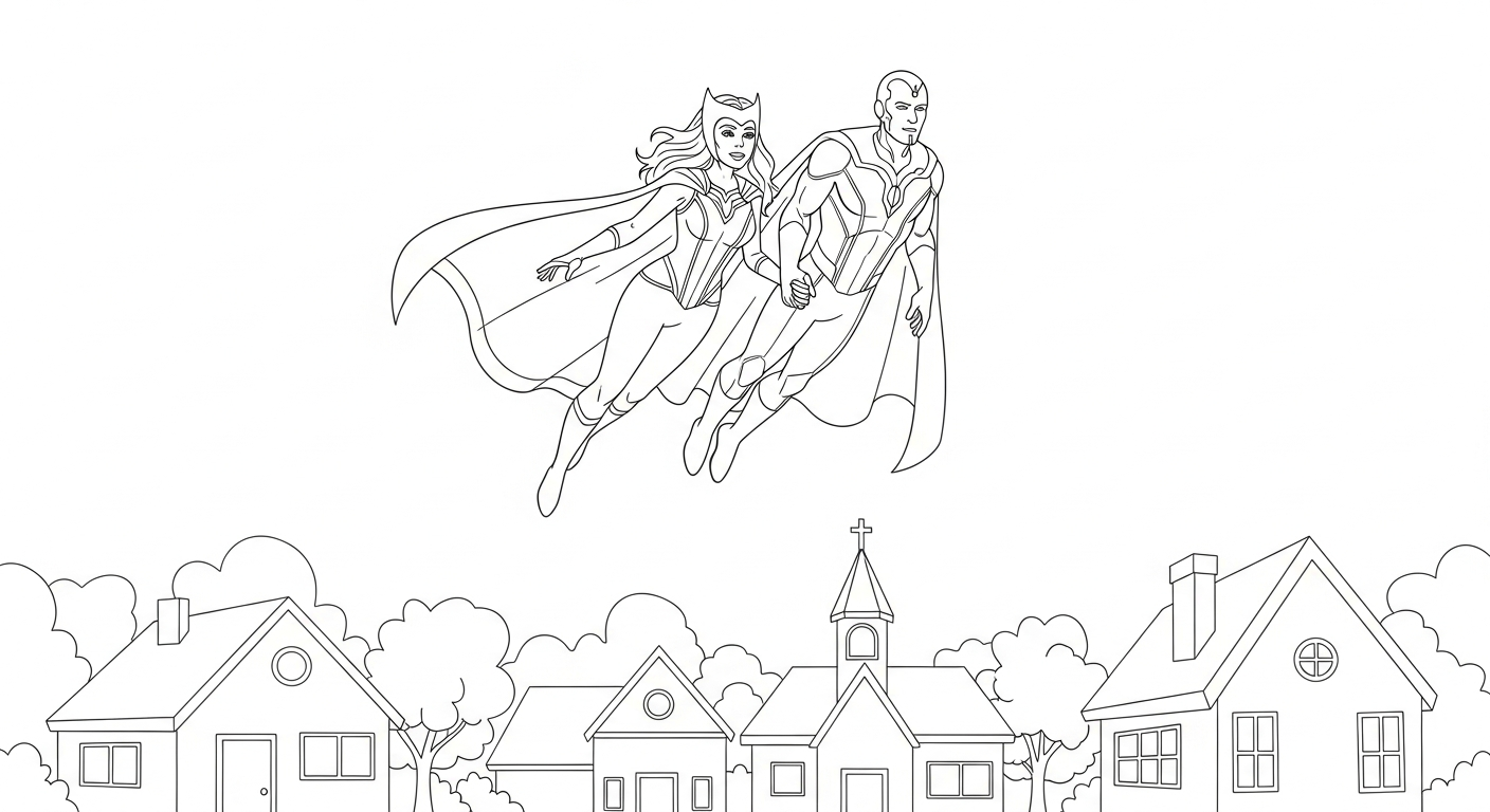 image de coloriage Avengers pour enfant
