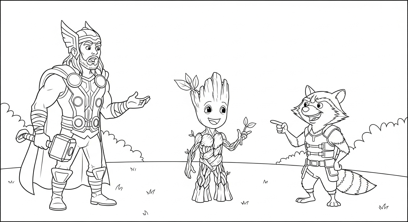 coloriage Avengers à imprimer a4