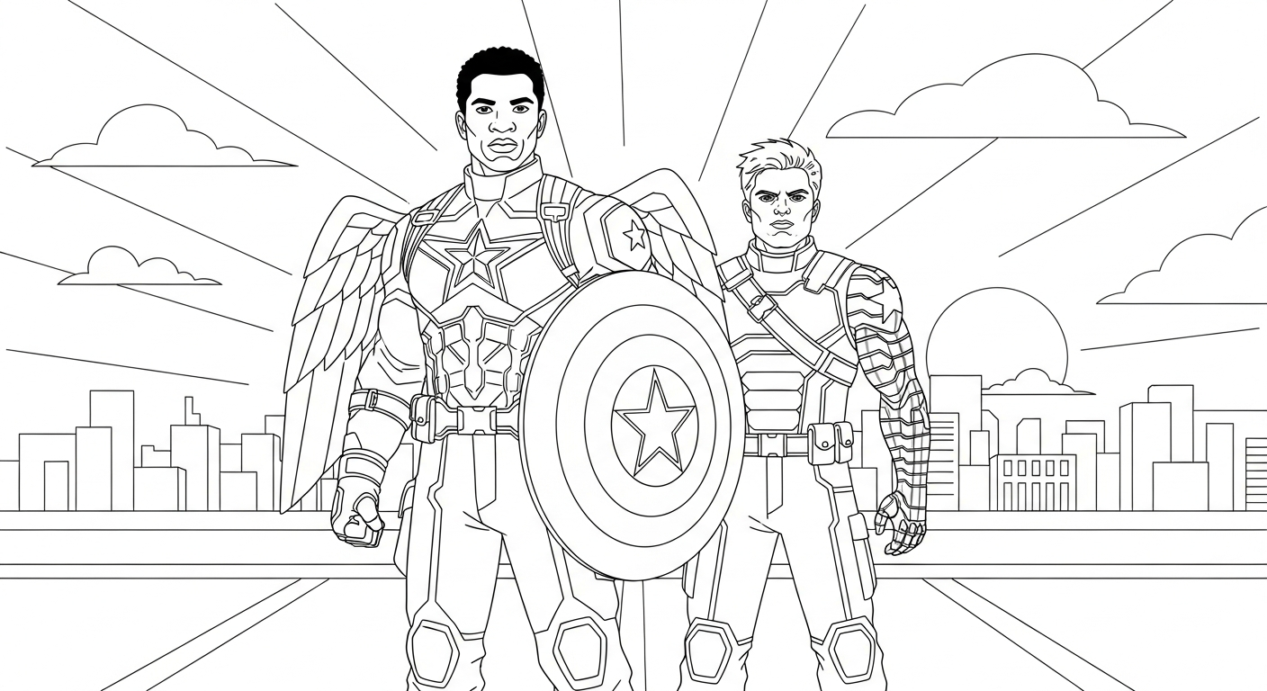 coloriage Avengers gratuit à imprimer