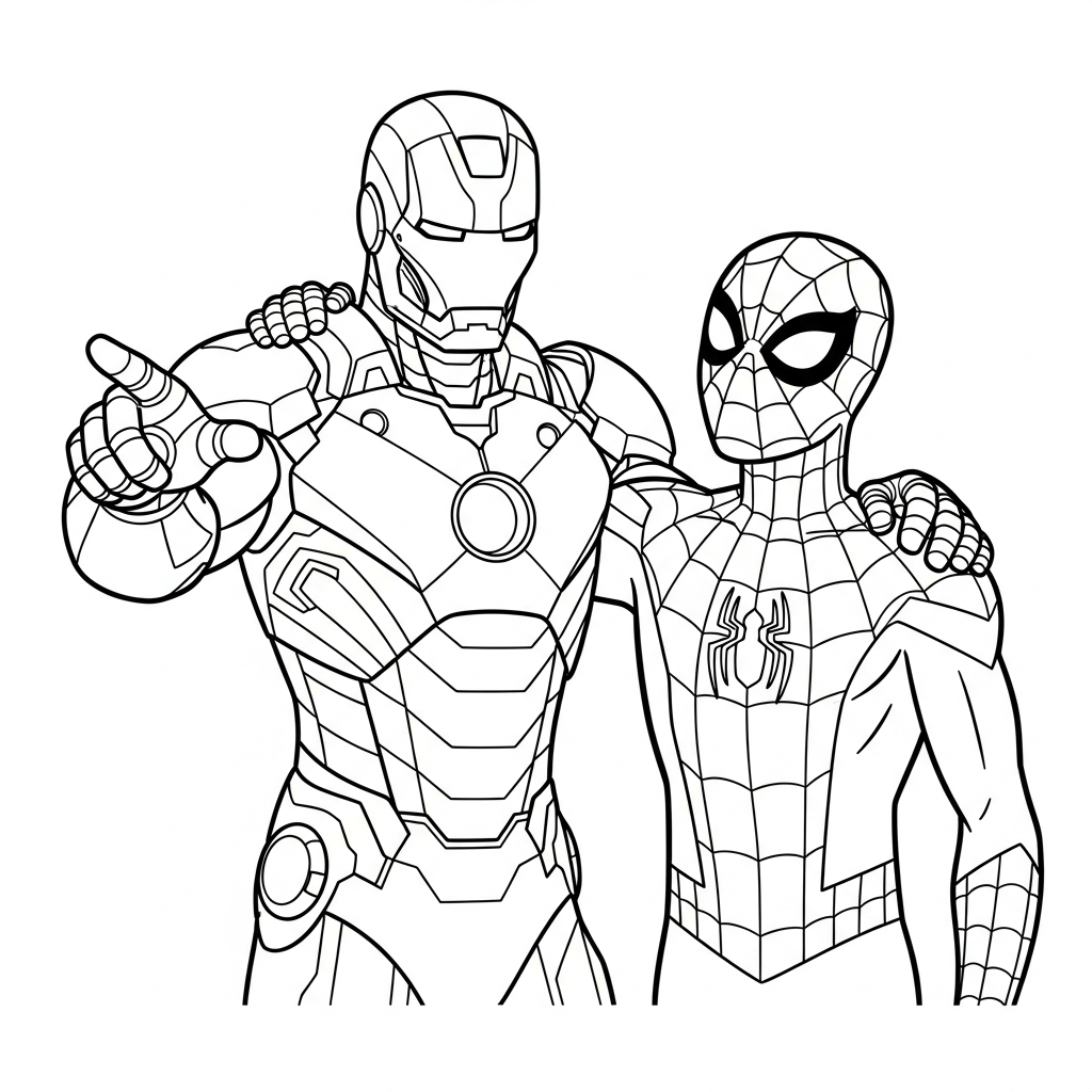 coloriage Avengers à imprimer pdf gratuit