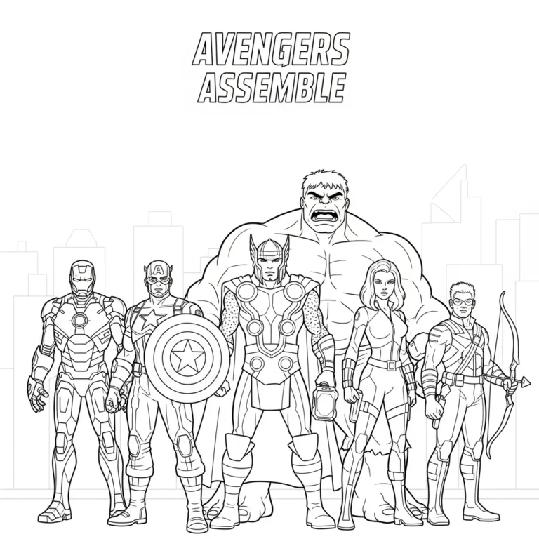 Coloriage Avengers