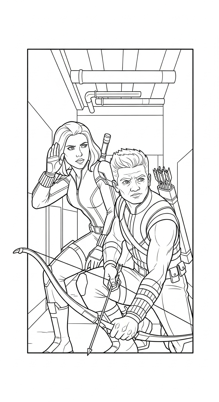 coloriage Avengers pour primaire