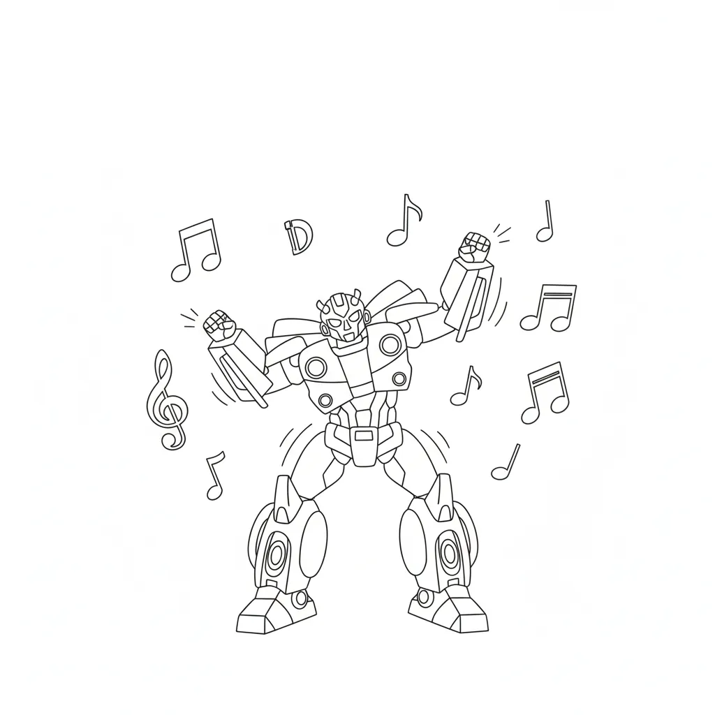 coloriage Bumblebee a colorier en ligne gratuitement 1