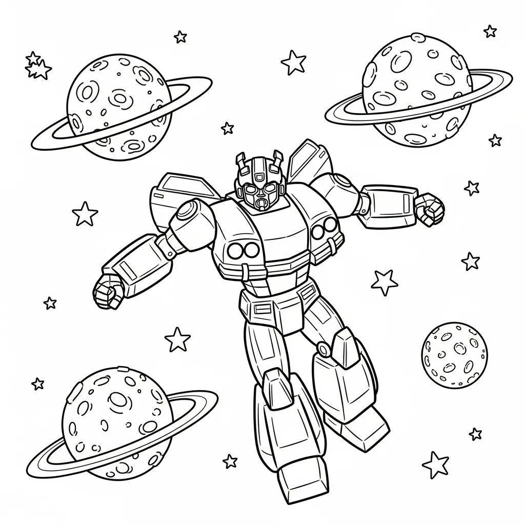 coloriage Bumblebee pour bebe a imprimer