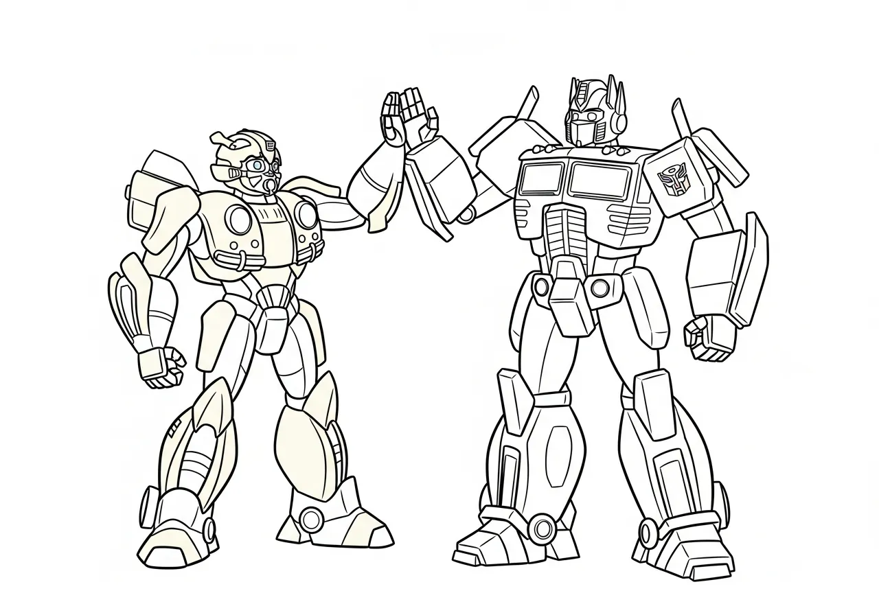 coloriage Bumblebee à imprimer pour enfant de 7 ans