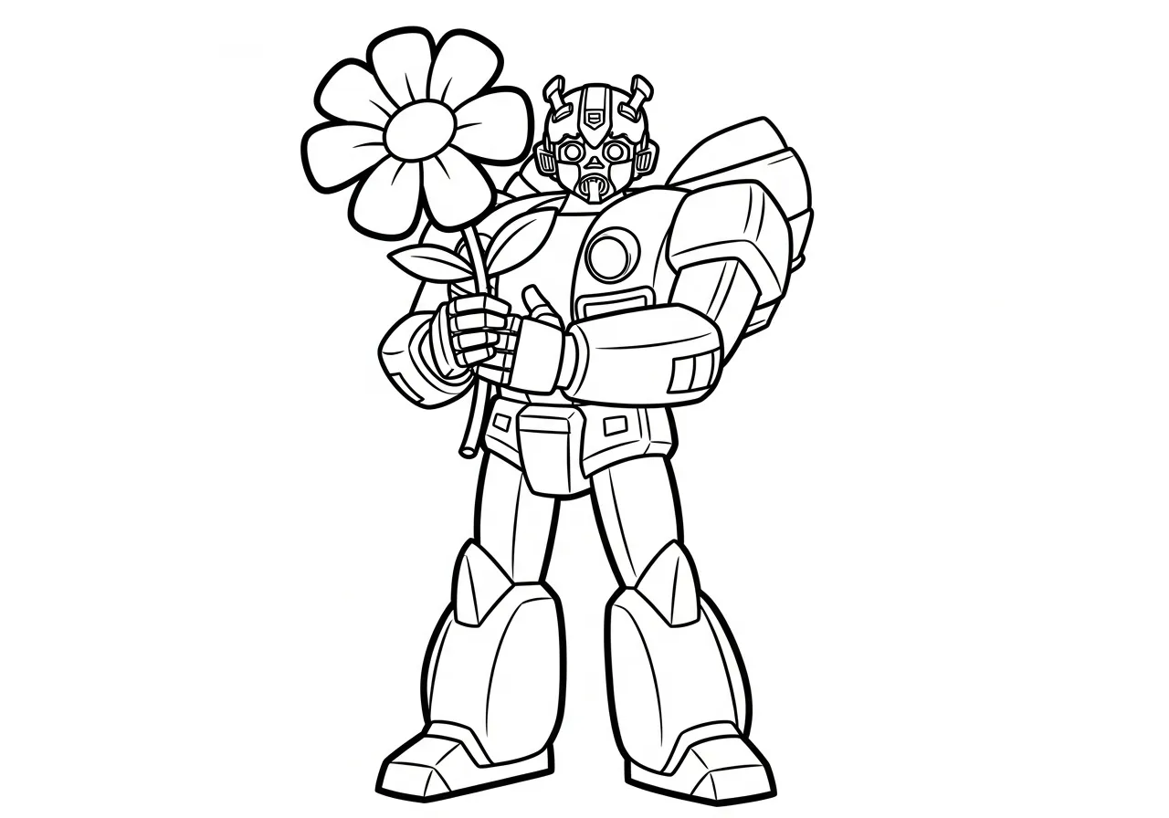 coloriage Bumblebee pour bebe a imprimer 1
