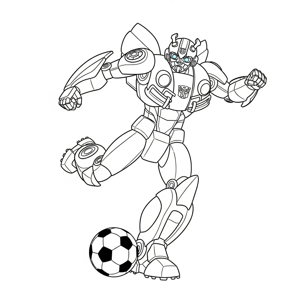 coloriage Bumblebee a colorier en ligne gratuitement 2