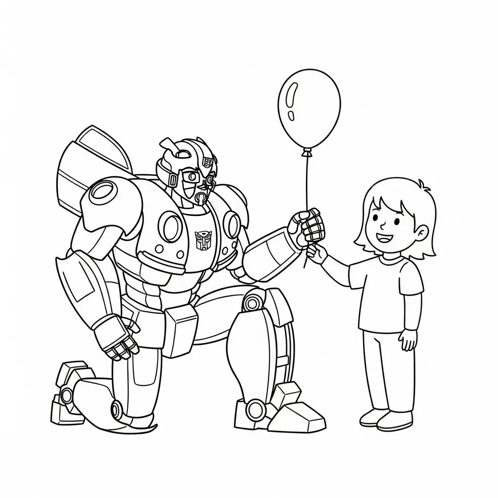 coloriage Bumblebee a dessiner et imprimer