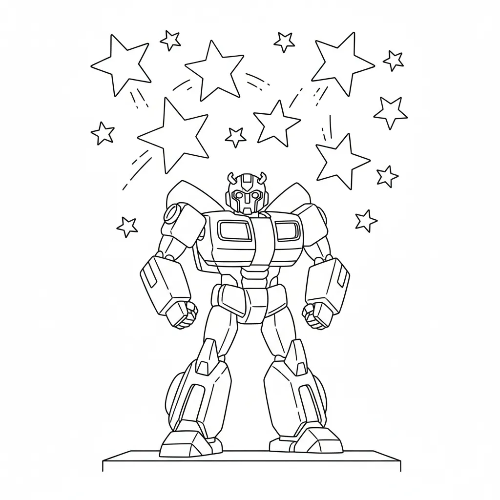 coloriage Bumblebee pour enfants