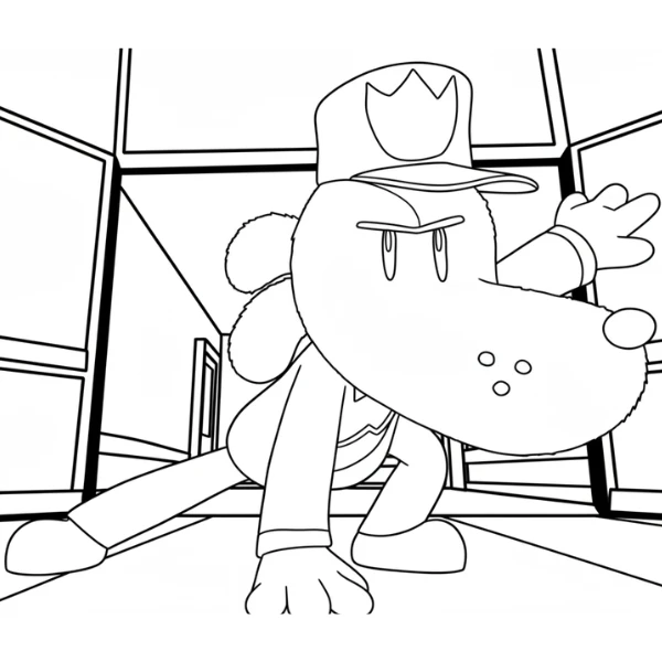 imprimer coloriage Dog Man gratuit