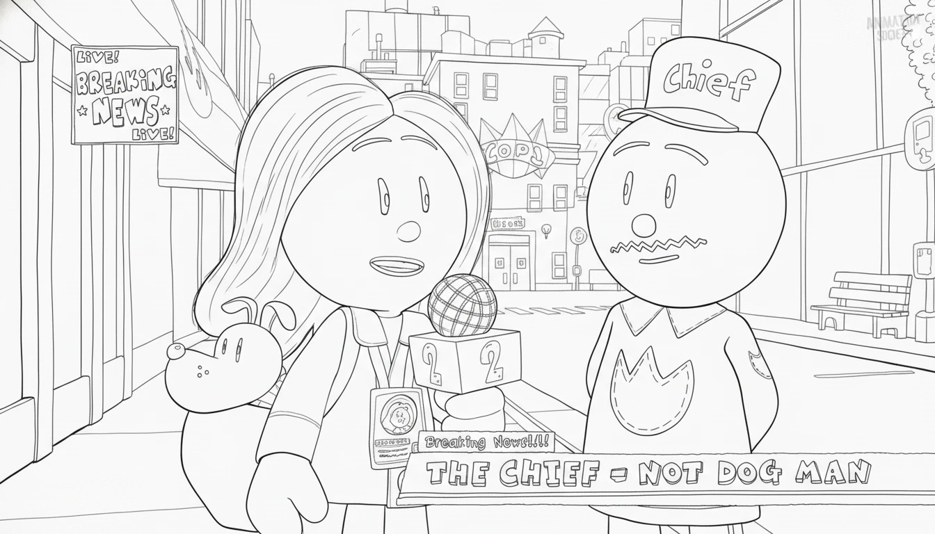 coloriage Dog Man a imprimer