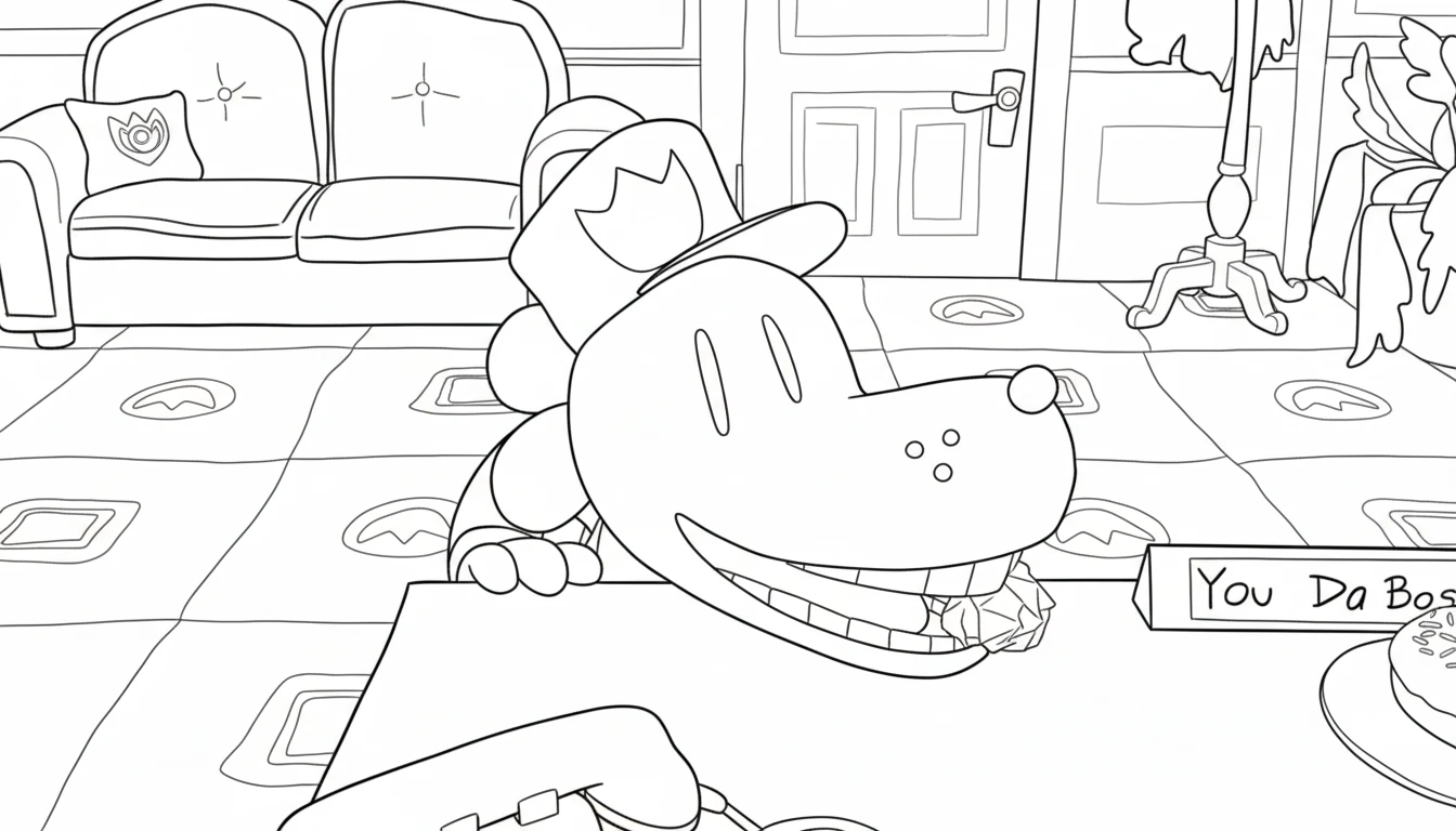 imprimer coloriage Dog Man 1