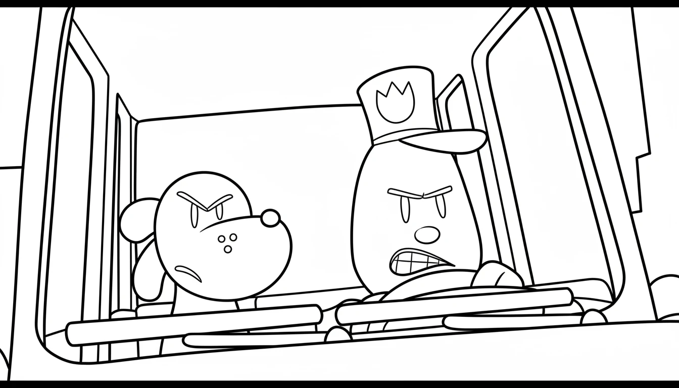 coloriage Dog Man a colorier en ligne gratuitement