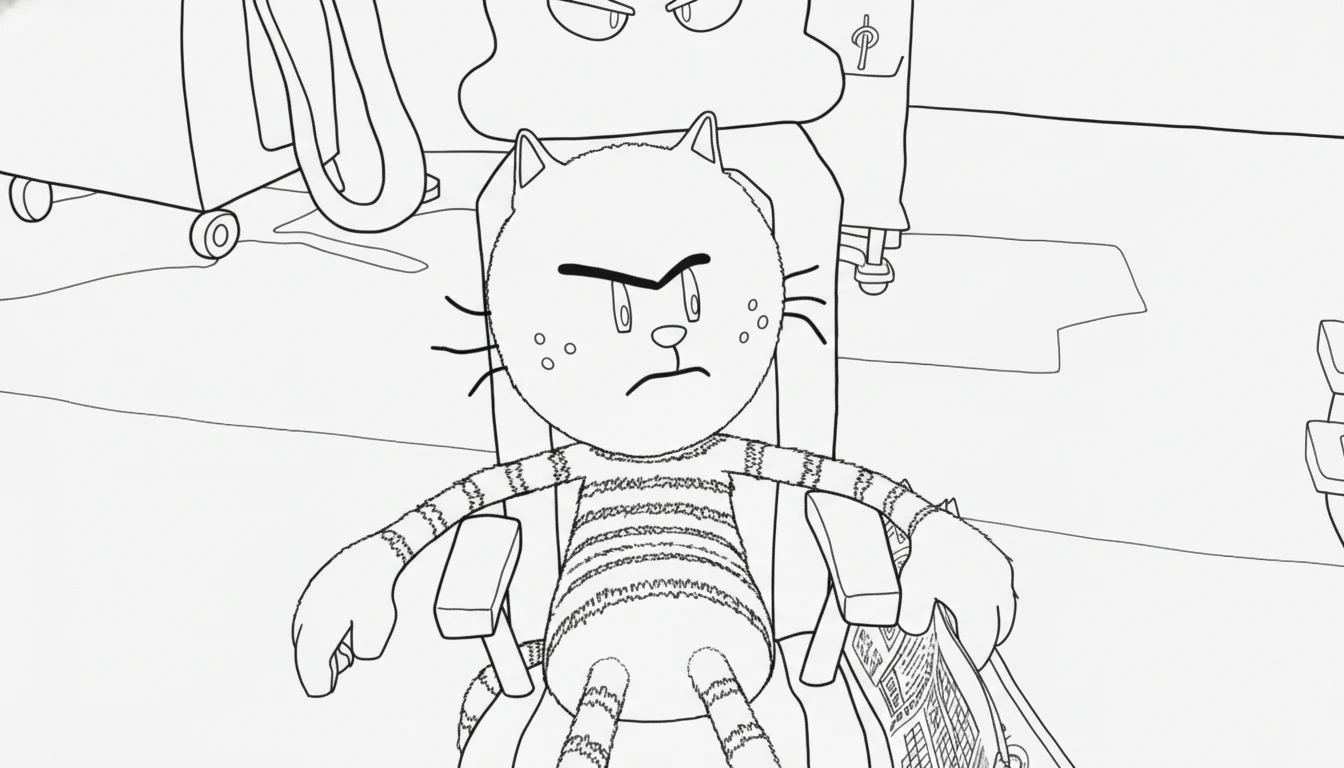 coloriage Dog Man à imprimer pour enfant de 3 ans 1