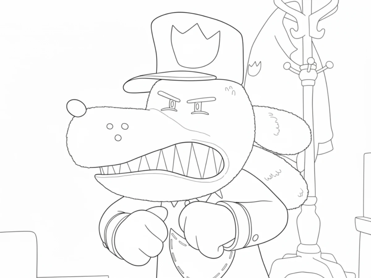 coloriage Dog Man pour enfants à télécharger