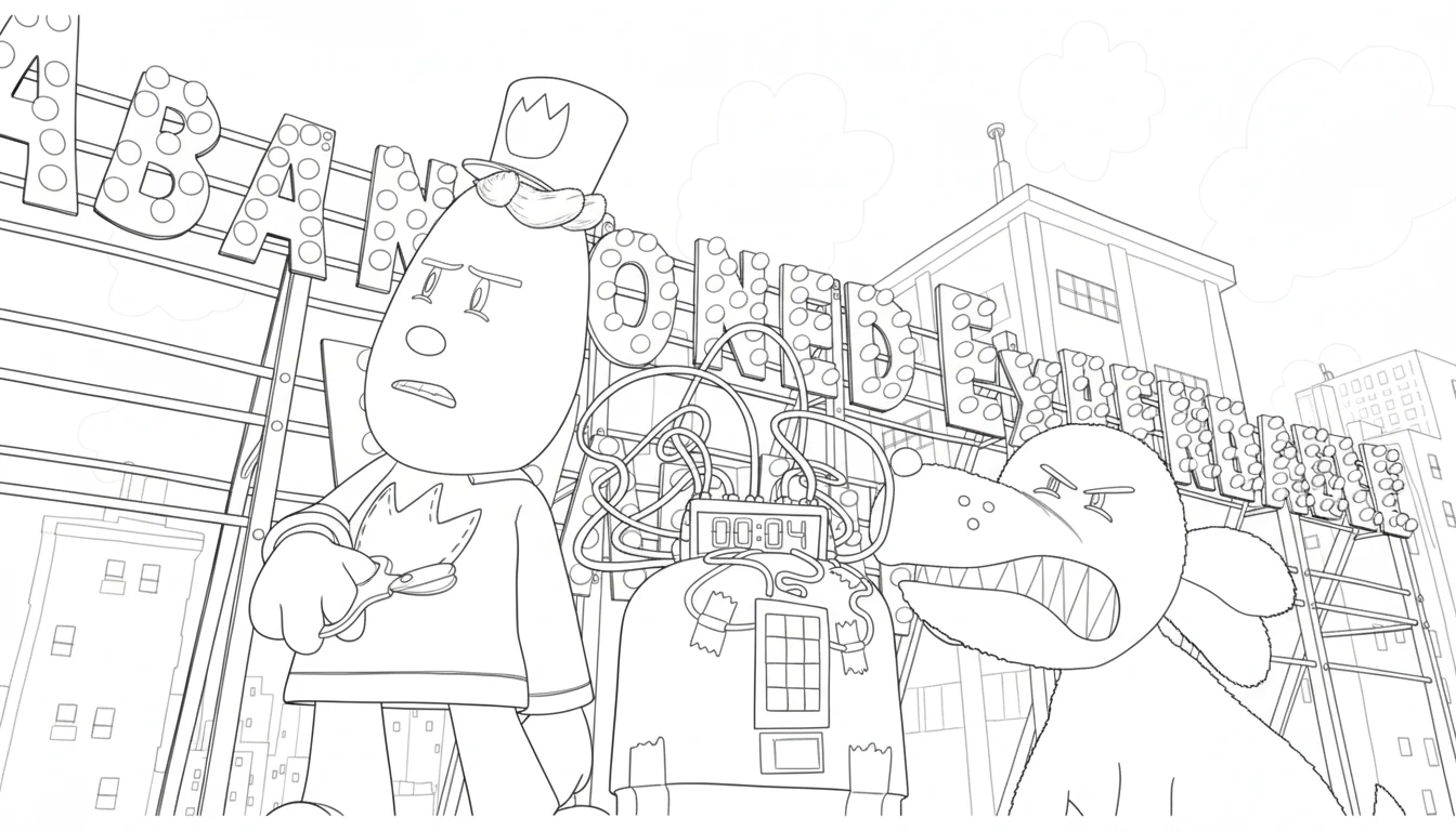 coloriage Dog Man à imprimer pour enfant de 12 ans