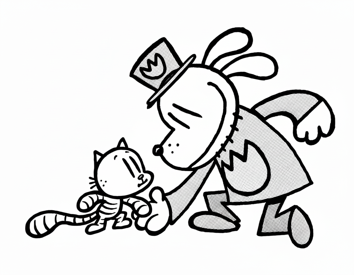 coloriage Dog Man a imprimer pour enfant de 4 ans