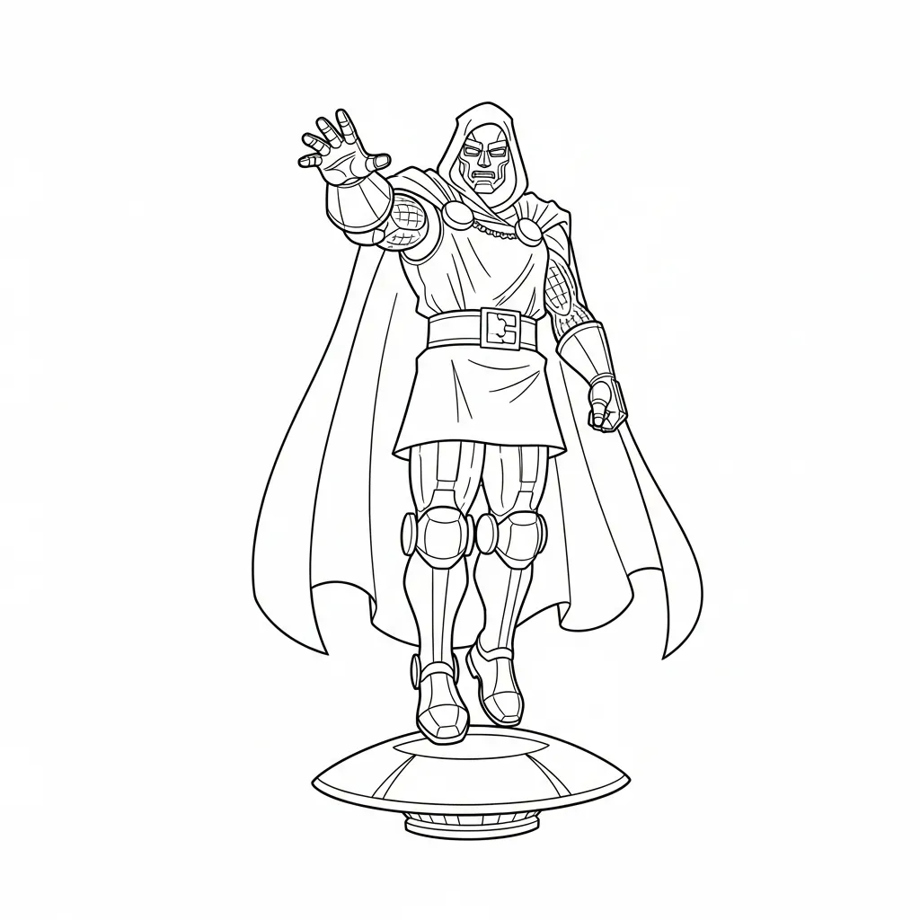 coloriage Dr Doom et dessin a imprimer