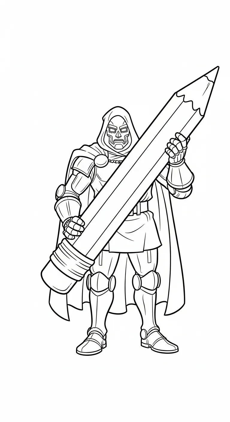 coloriage Dr Doom pour enfants