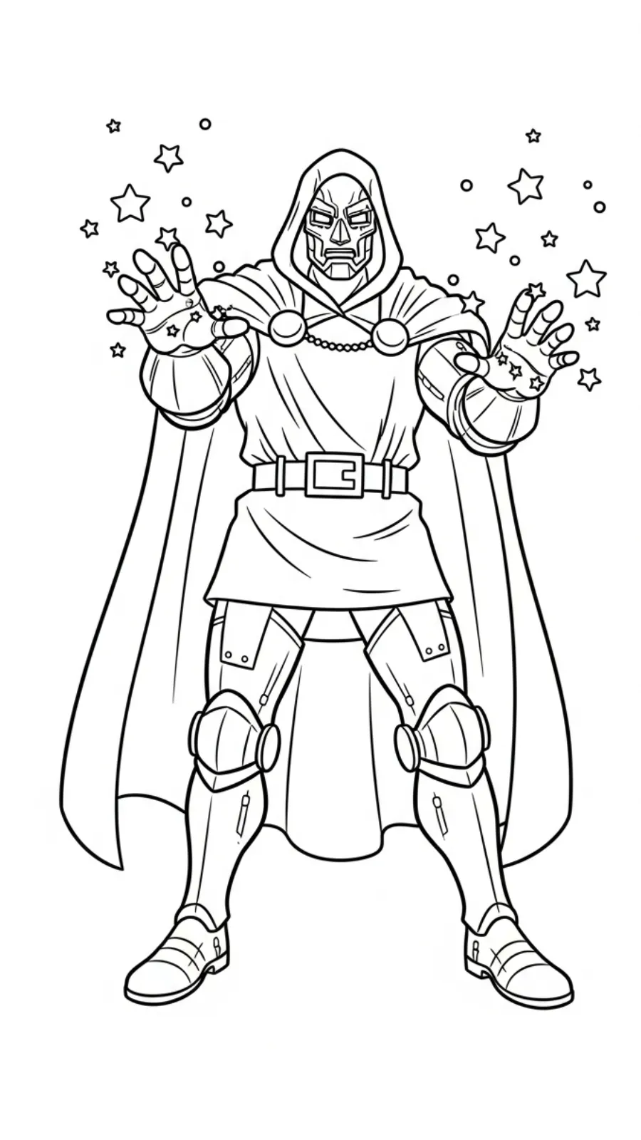 coloriage Dr Doom à imprimer pdf