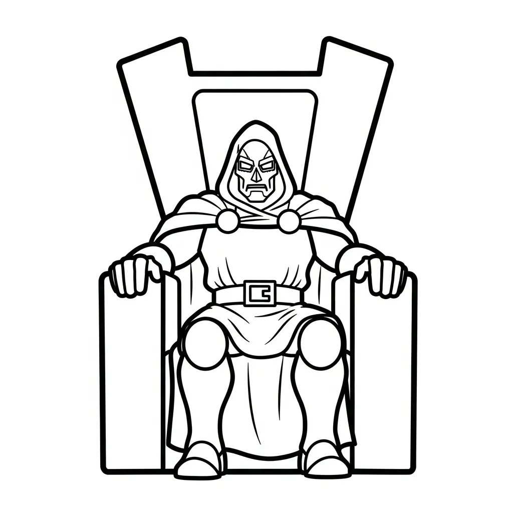 imprimer coloriage Dr Doom pour enfant