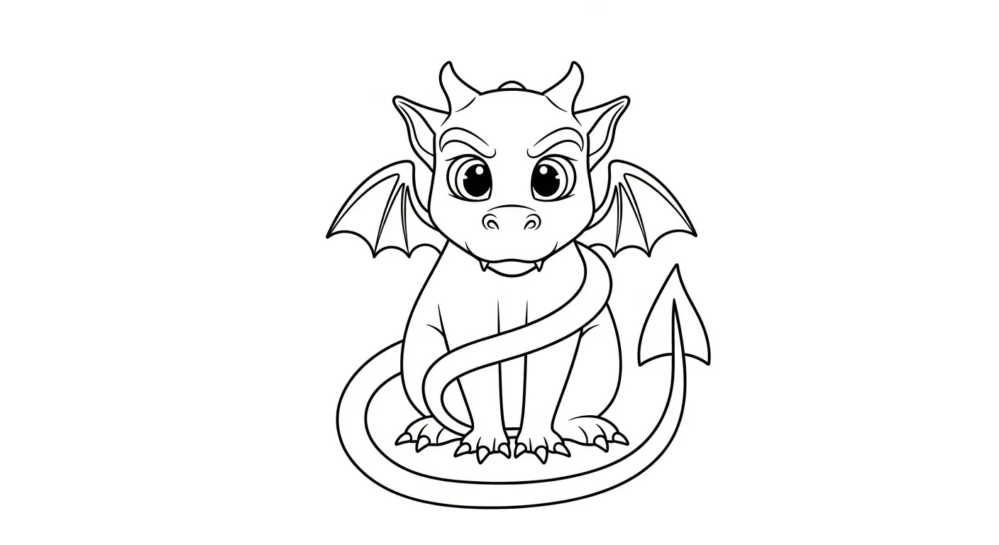 coloriage Gargouille à imprimer pour enfant de 2 ans