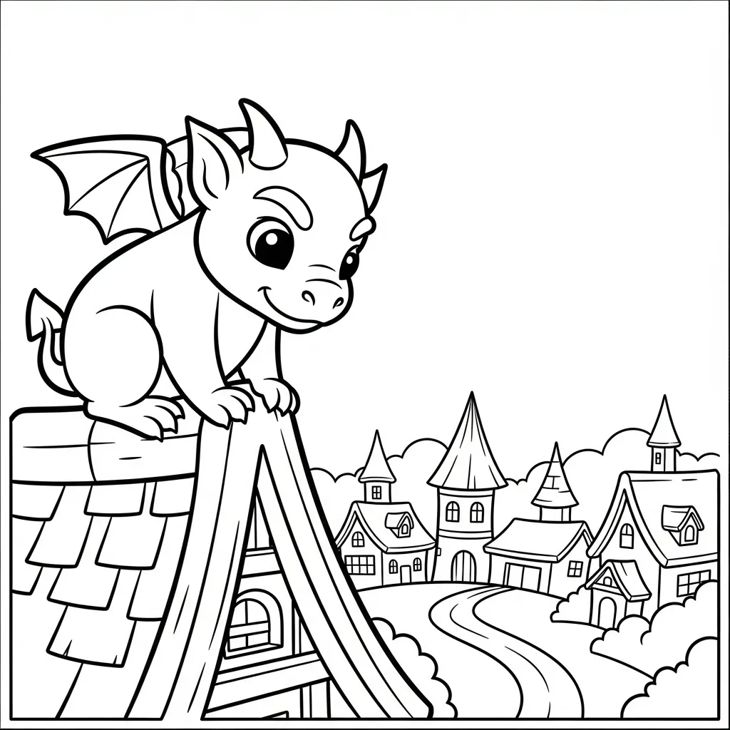 coloriage Gargouille à imprimer pdf