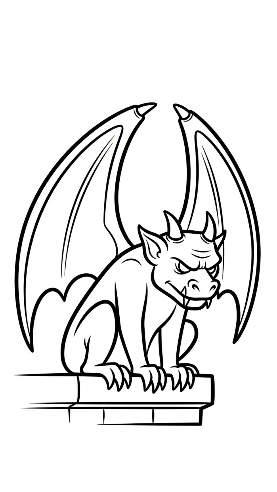 coloriage Gargouille pour enfant