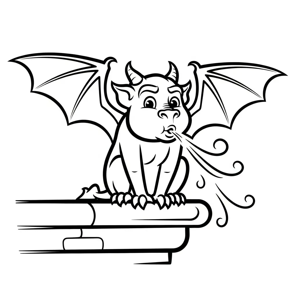 coloriage Gargouille pour enfant de 10 ans