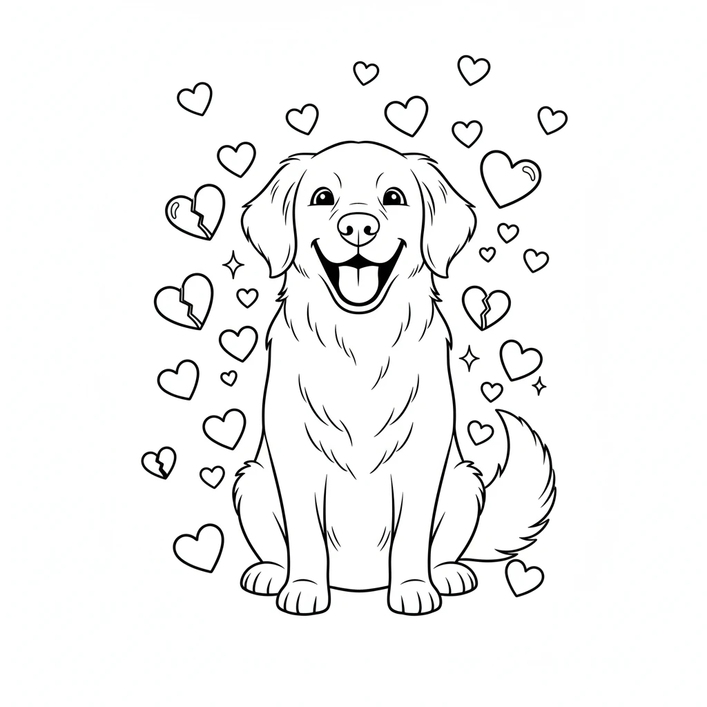 coloriage Golden Retriever en ligne