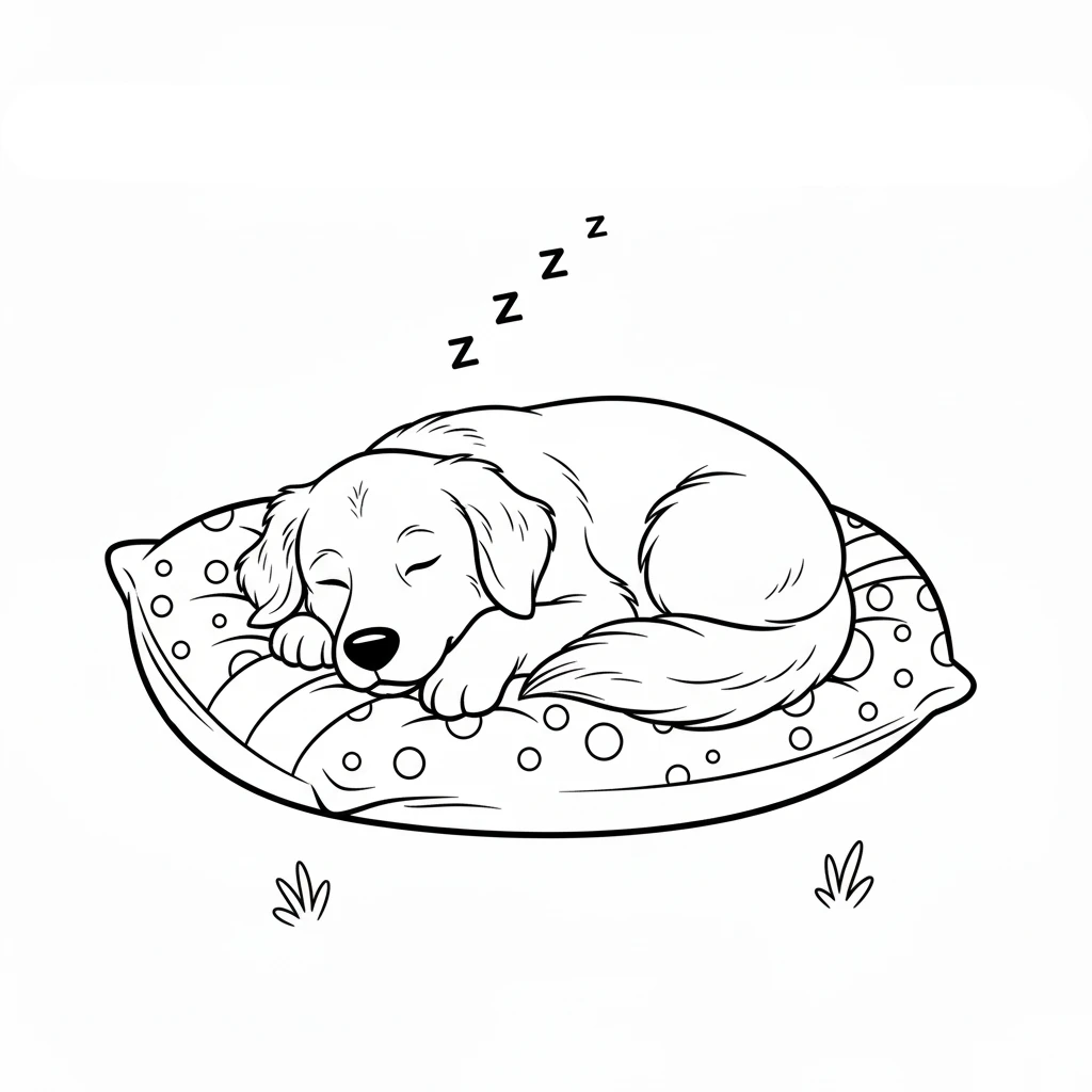 coloriage Golden Retriever à imprimer gratuit